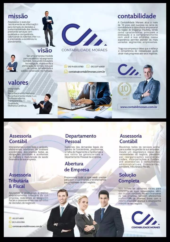 Folder de Apresentação Escritório de Contabilidade – Agencia M9
