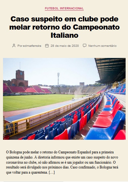
Aplicativo Celular Site Notícia Esportiva Esporte



