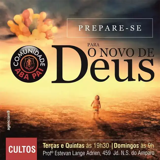 Arte criada Instagram com o Tema Prepara se para o novo de Deus 1
