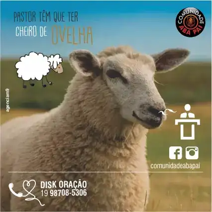 Arte criada com o tema pastor têm que ter cheiro de ovelha
