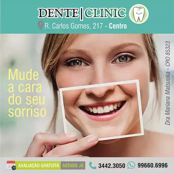Arte criada para Divulgação de serviços Odontológios de Dentista
