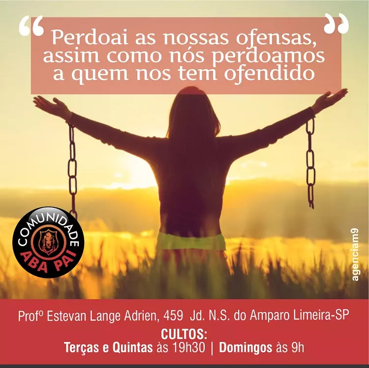 Arte criada para Igreja Aba Pai com o Tema Perdão da Oração do Pai Nosso 1
