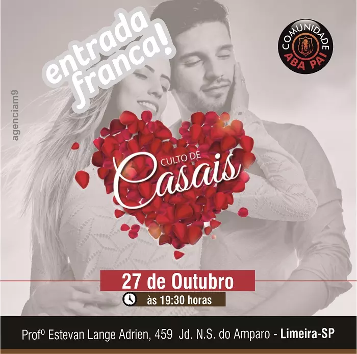 Arte criada para encontro de casais de Igreja Evangélica
