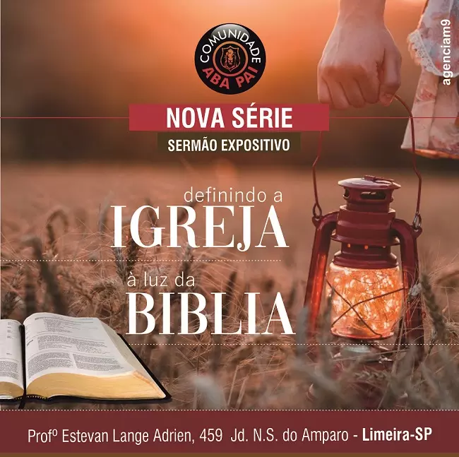 Arte criada para nova Série de Sermão Expositivo para Igreja Aba Pai
