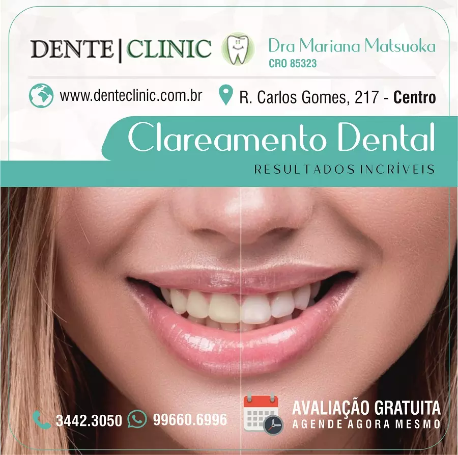 Arte criada para serviço de Odontologia Clareamento Dental 1
