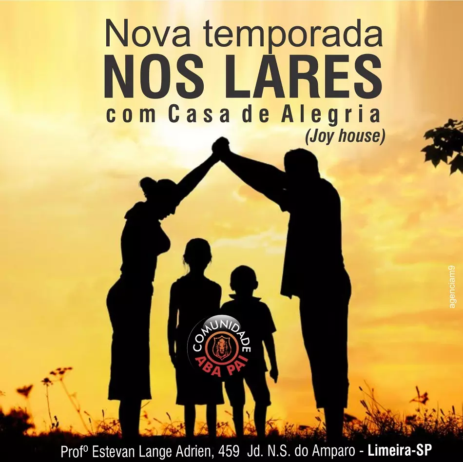 Arte criado para Igreja Evangélica com o Tema Família
