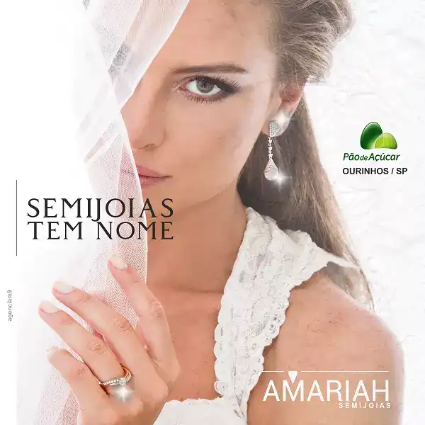 Arte para Posicionamento de Marca de Semijoia de Loja do Pão de Açucar de Ourinhos
