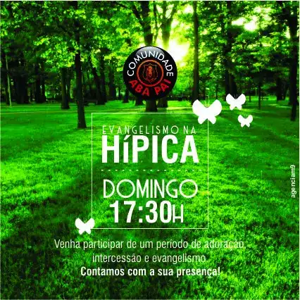 
Arte sobre Evangelismo ao Ar Livre criado para Igreja Evangélica



