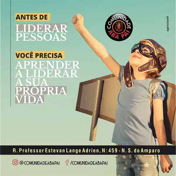 Arte sobre Liderança e Vida Pessoal criada para Igreja Evangélica
