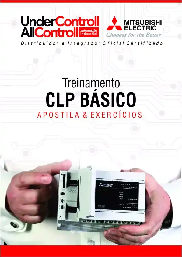 Capa criada para Apostila de Curso de CLP Mitsubishi Electric
