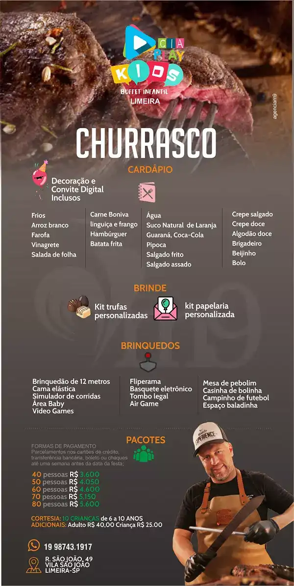 
Cardápio Buffet Churrasco



