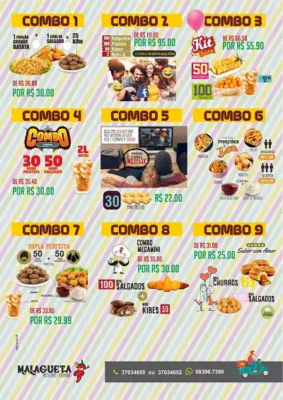 
Cardápio Lanchonete Combos



