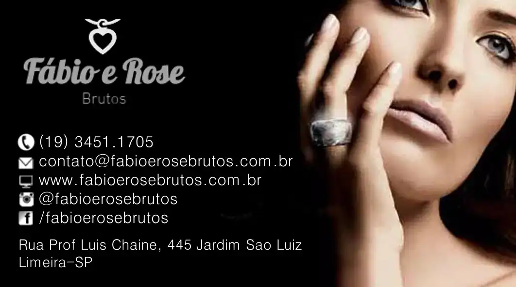 
Cartão de Visitas criado para empresa de Brutos em Semijoias



