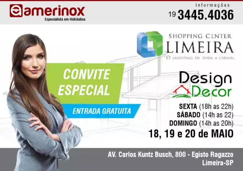 Convite Criado para Feira de Design Interior e Posicionamento de Marca Hidráulica
