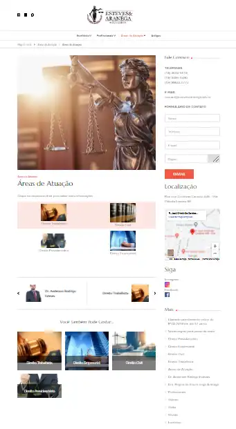 Criação Desenvolvimento Site Institucional para Escritório de Advocacia

