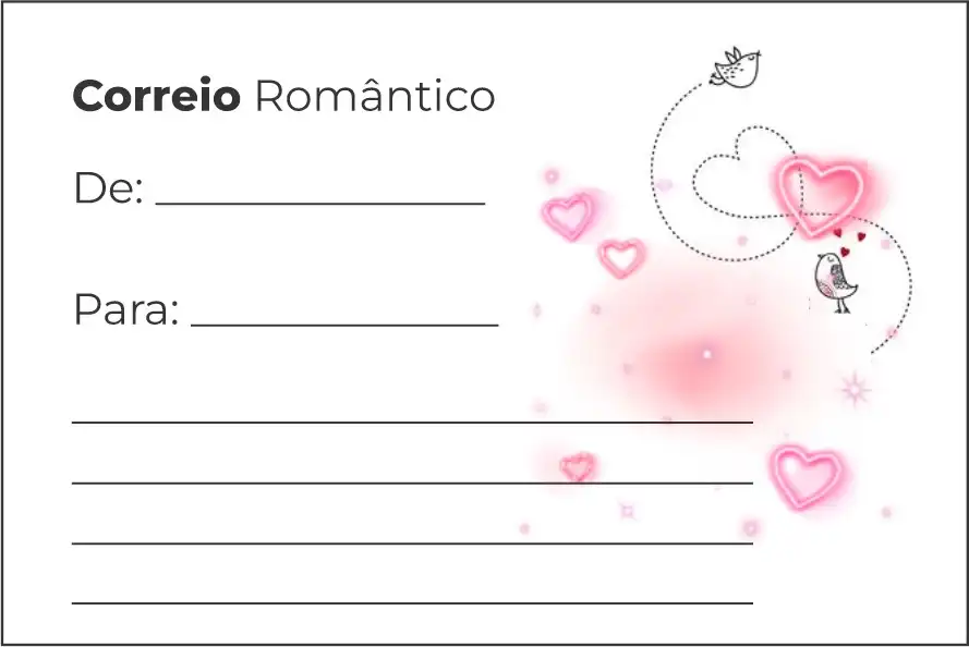 
Folheto Cartão Correio Romântico para Jantar



