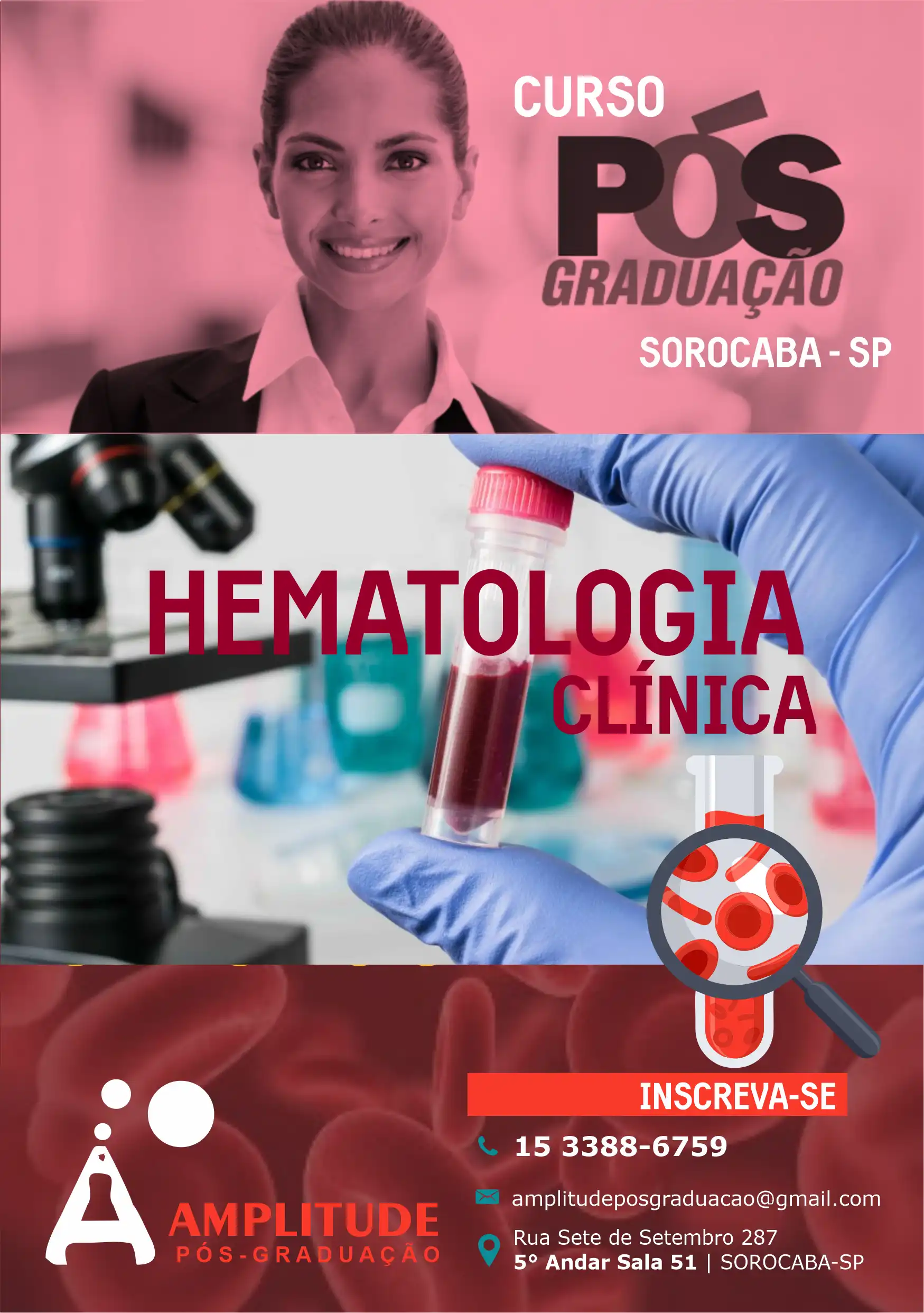 Folheto Curso Pós Graduação Hematologia

