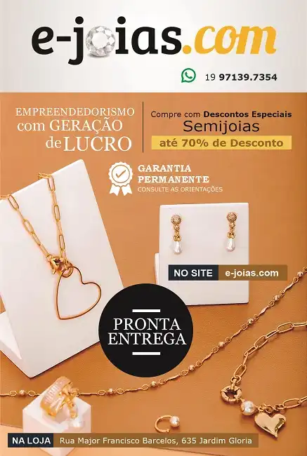 Folheto Panfleto Semijoias Pronta Entrega
