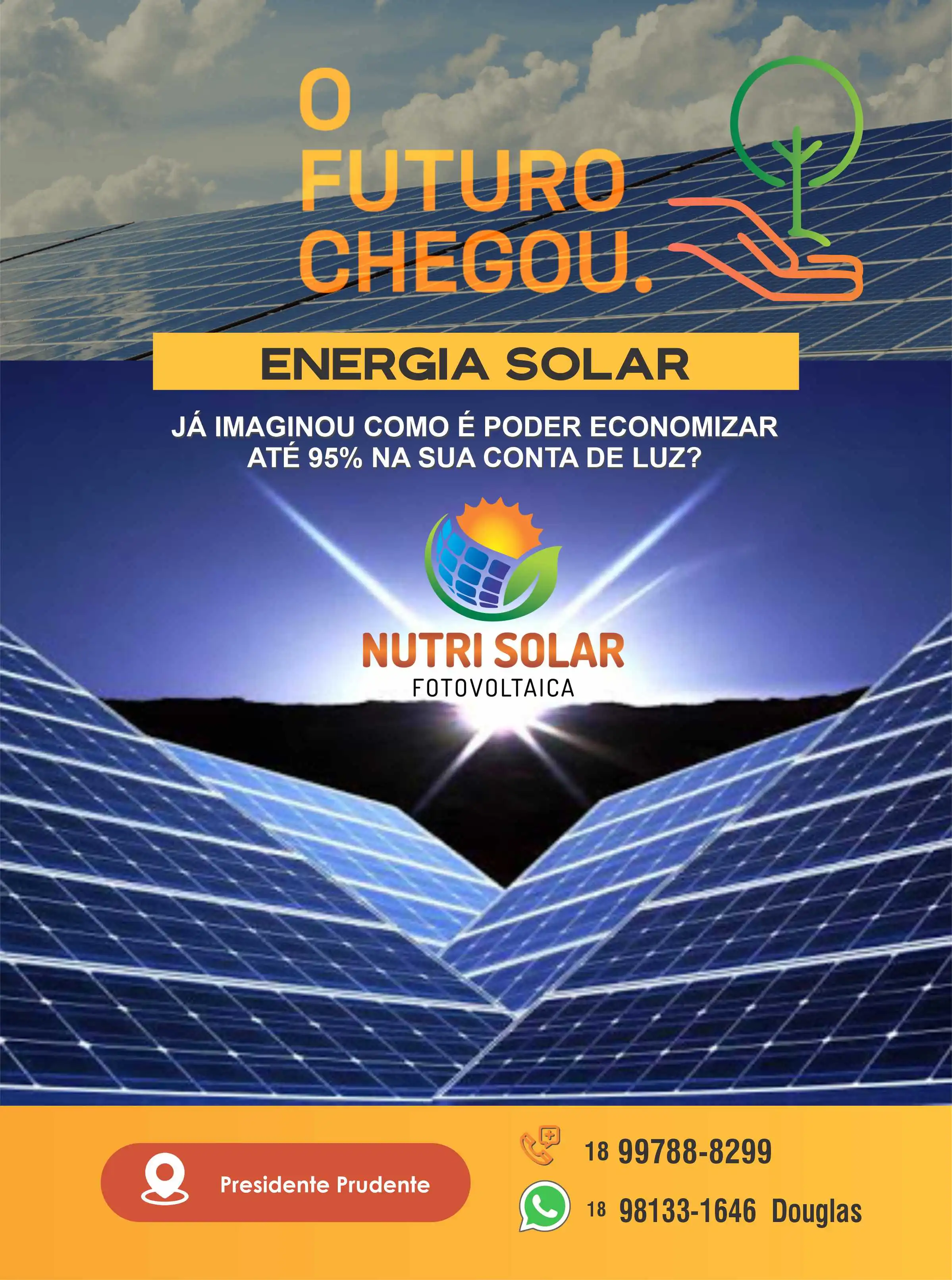 
Folheto Panfleto sobre Energia Solar Energia Fotovoltaica



