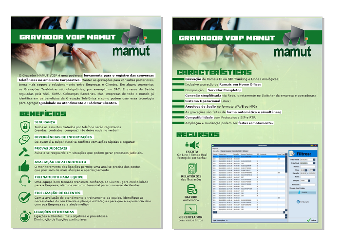 Layout Folheto Técnico para Solução de Empresa de Telecomunicação