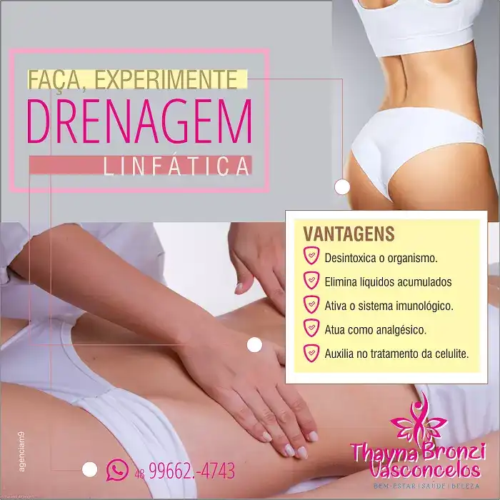 Infográfico sobre Drenagem Linfática
