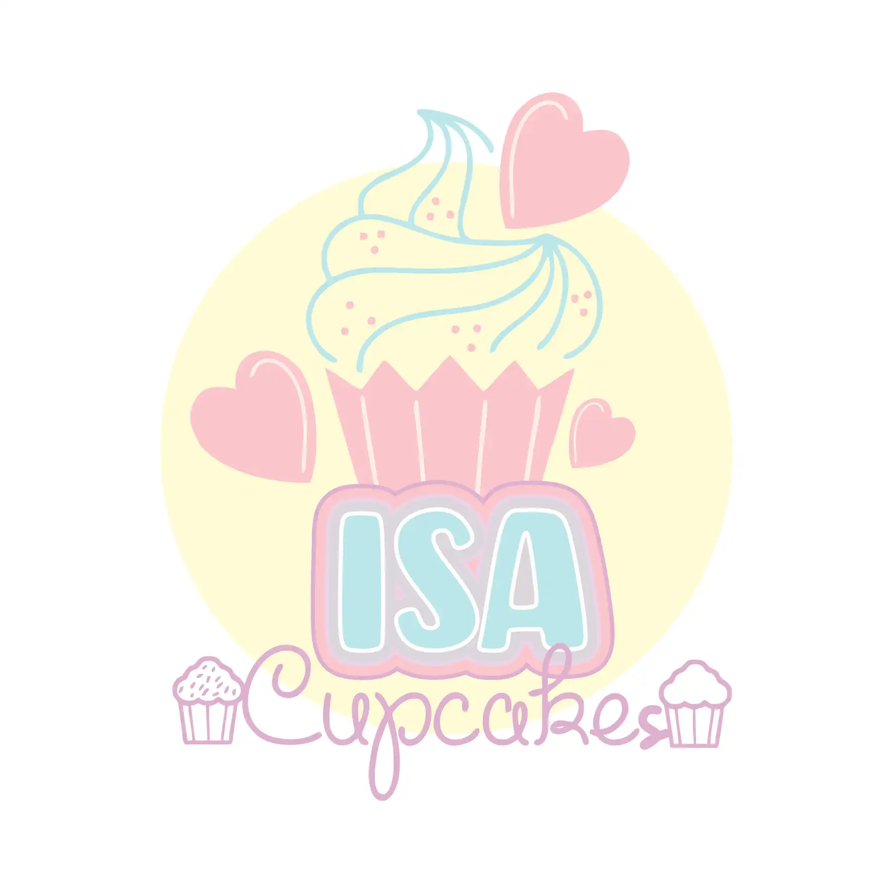 Logotipo Logomarca Cupcakes CakePops e Marshmallow
