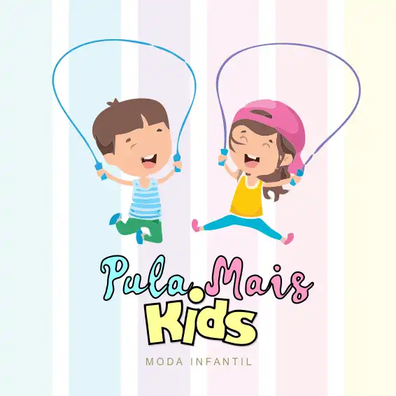 
Logotipo Moda Kids Baby Bebê Infantil Feminina e Masculina Tons Pastel



