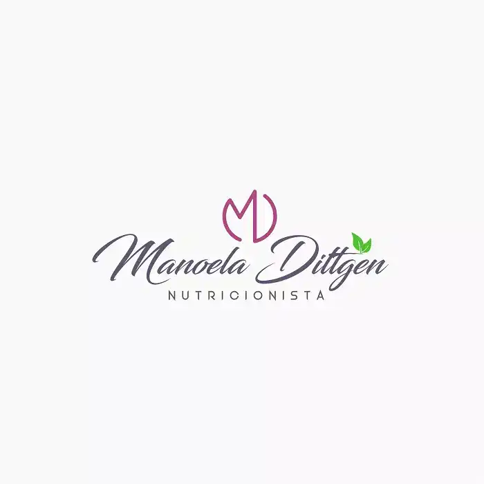 Logotipo criado para Nutricionista Manoela Dittgen de Florianópolis Santa Catarina
