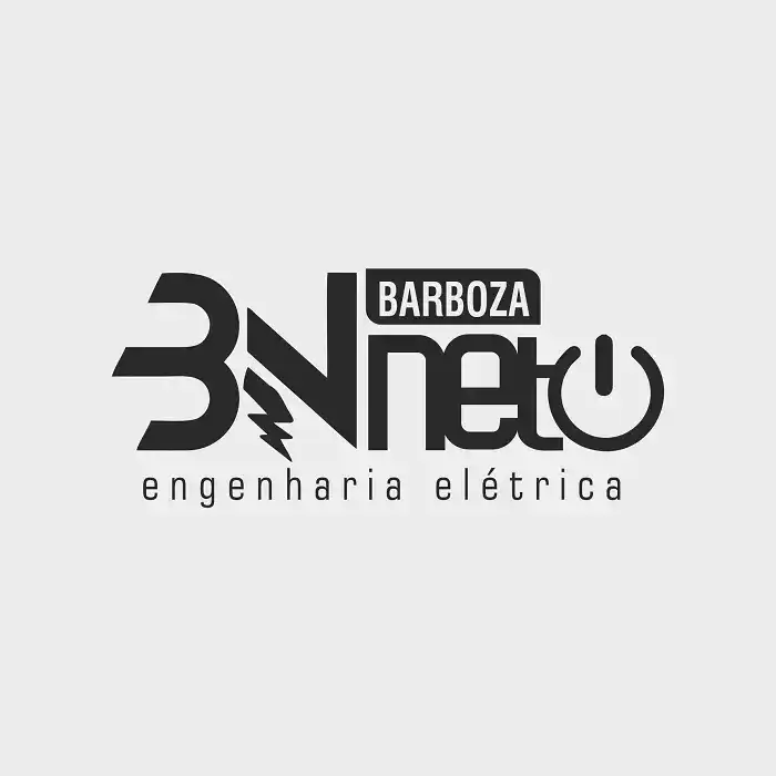 Logotipo criado para empresa de Engenharia Elétrica Barboza Neto
