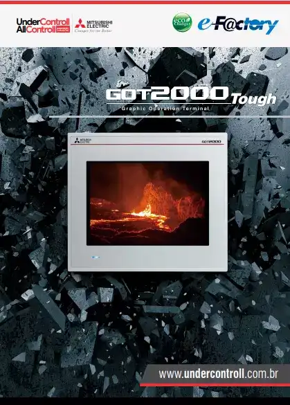 Poster criado para Divulgação da linha GOT2000 Mitsubishi Electric
