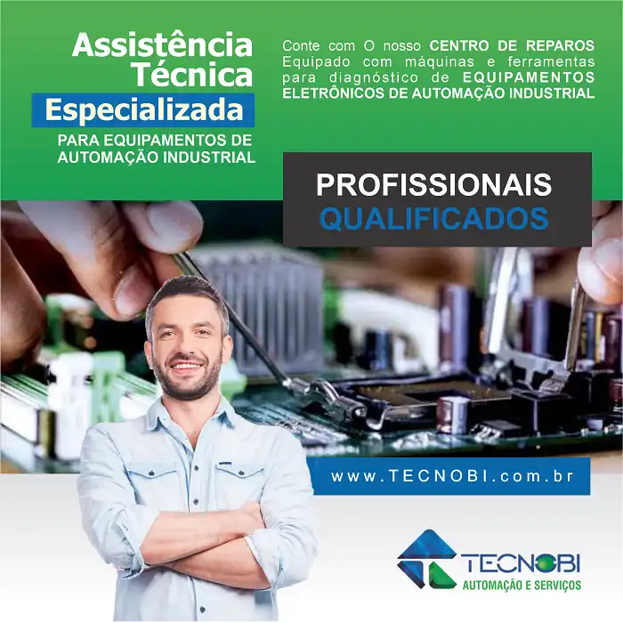 Propaganda Assistência Técnica Automação Industrial
