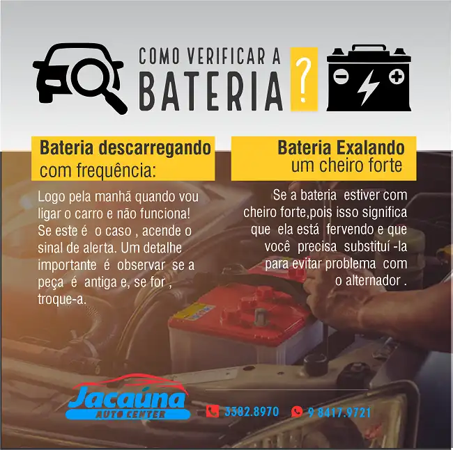 Propaganda Bateria do Carro como verificar
