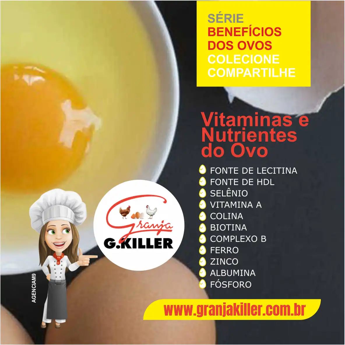 
Propaganda Benefícios do Ovo Vitaminas e Nutrientes presente no Ovo



