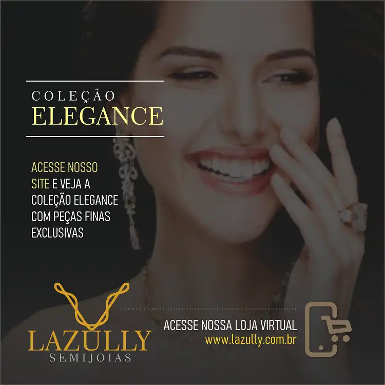 Propaganda Coleção Elegance de Semijoias
