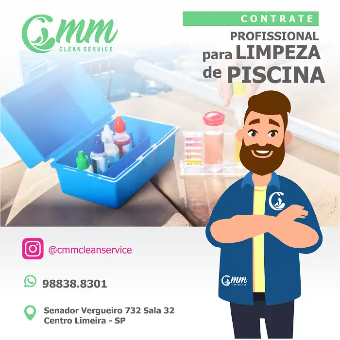 Propaganda Contrate Profissional Limpeza de Piscina
