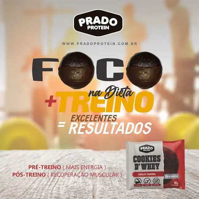 Propaganda Cookies de Whey Dieta e Treino
