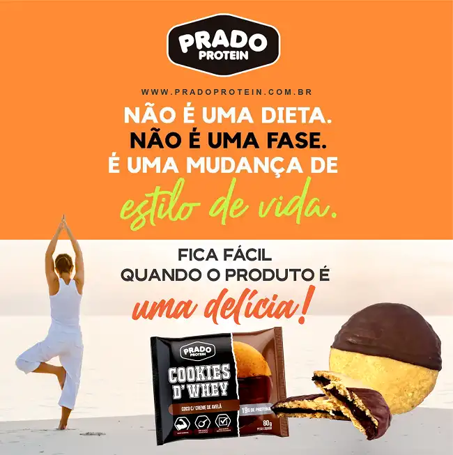 Propaganda Cookies de Whey Estilo de Vida
