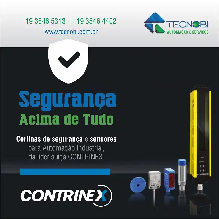 Propaganda Cortinas e Sensores de Segurança Automação Industrial

