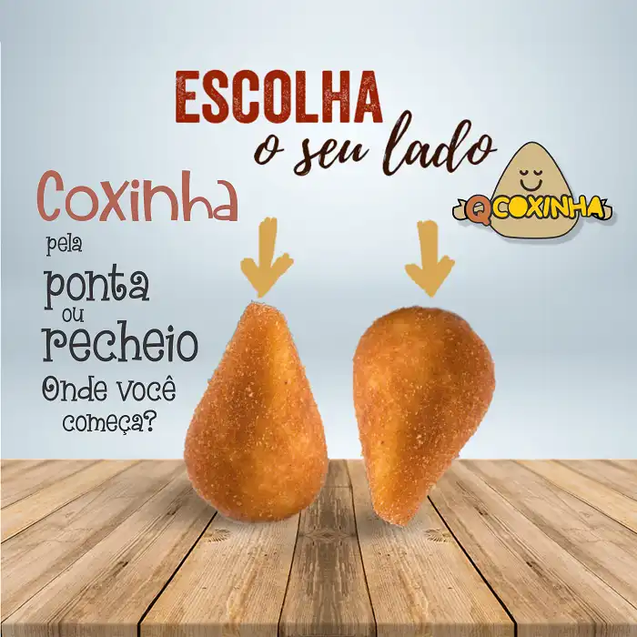 Propaganda para Rede Social sobre Coxinha