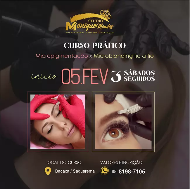 
Propaganda Curso Prático Micropigmentação e Microblanding fio a fio



