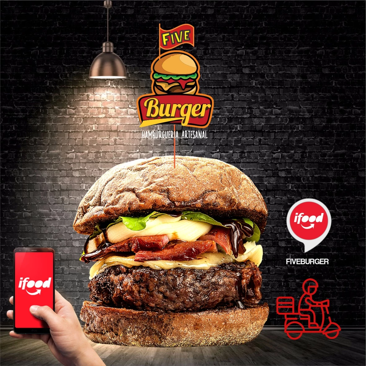 
Propaganda Delivery de Hamburguer Artesanal para Ifood



