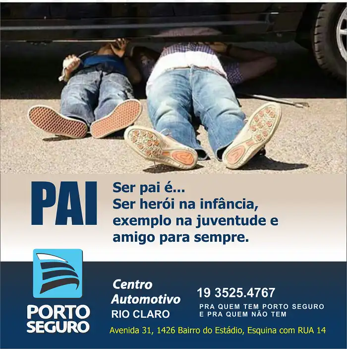 Propaganda Dia dos Pais Centro Automotivo Porto Seguro
