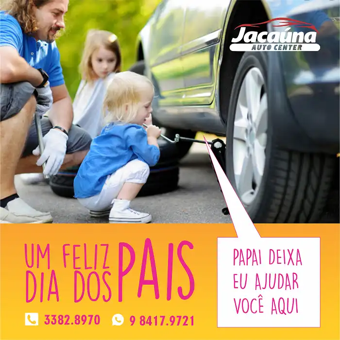 
Propaganda Dia dos Pais Oficina Mecânica Menina Trocando o Pneu



