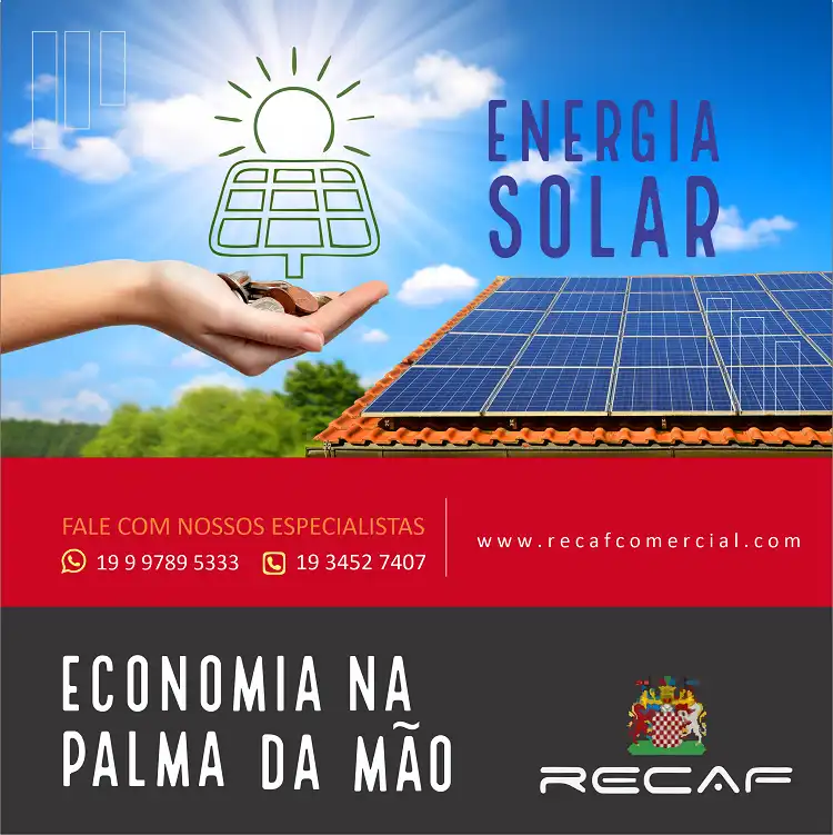 Propaganda Energia Solar Economia na Palma da Mão
