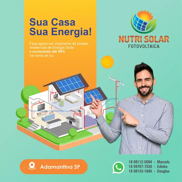 
Propaganda Energia Solar Fotovoltaica Projeto Residencial



