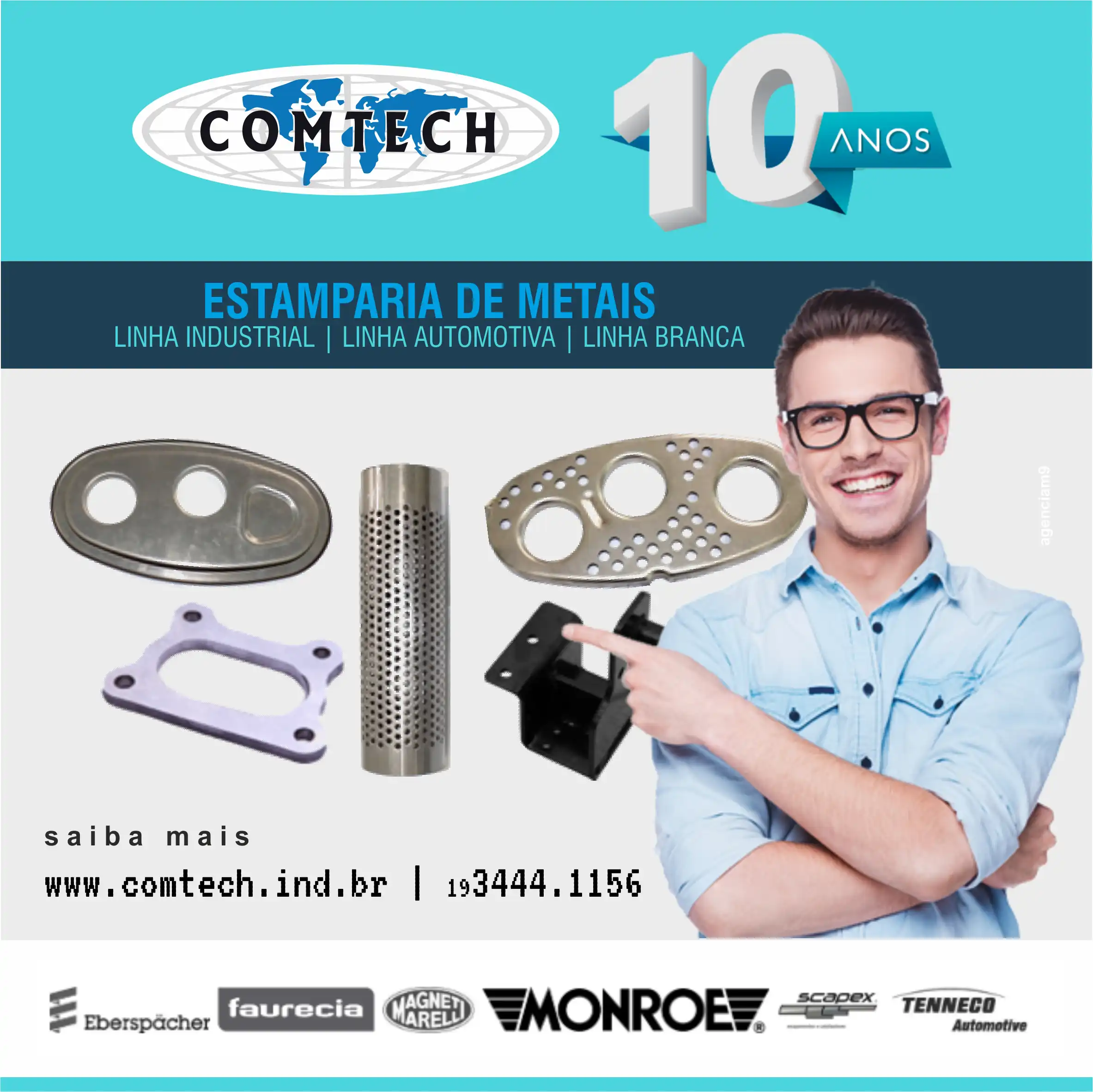 
Propaganda Estampos de Metais e Aços para Setor Automotivo



