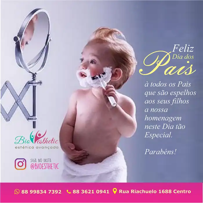 Propaganda Feliz Dia dos Pais Clínica Estética Facial
