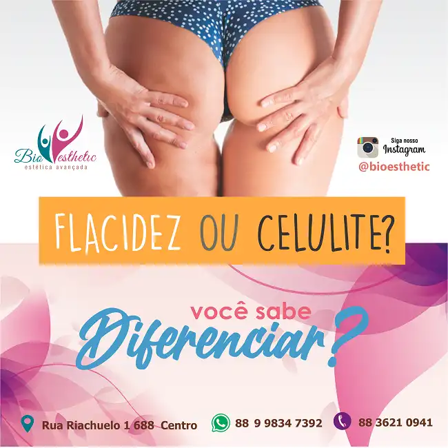 Propaganda Flacidez ou Celulite
