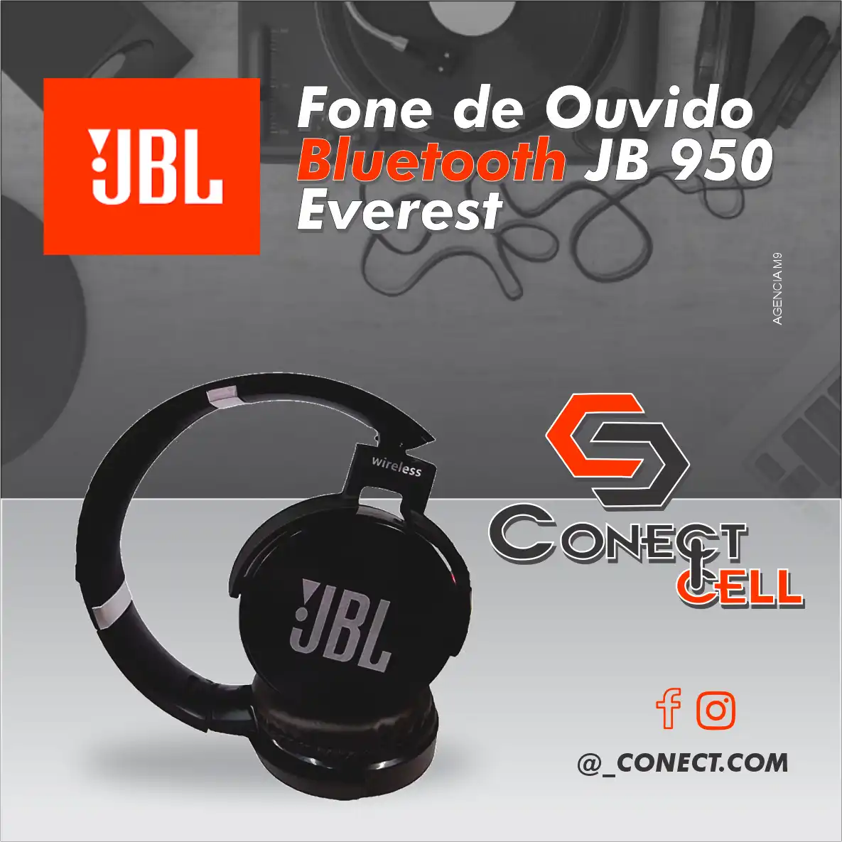 Propaganda Fone de Ouvido Bluetooth JBL
