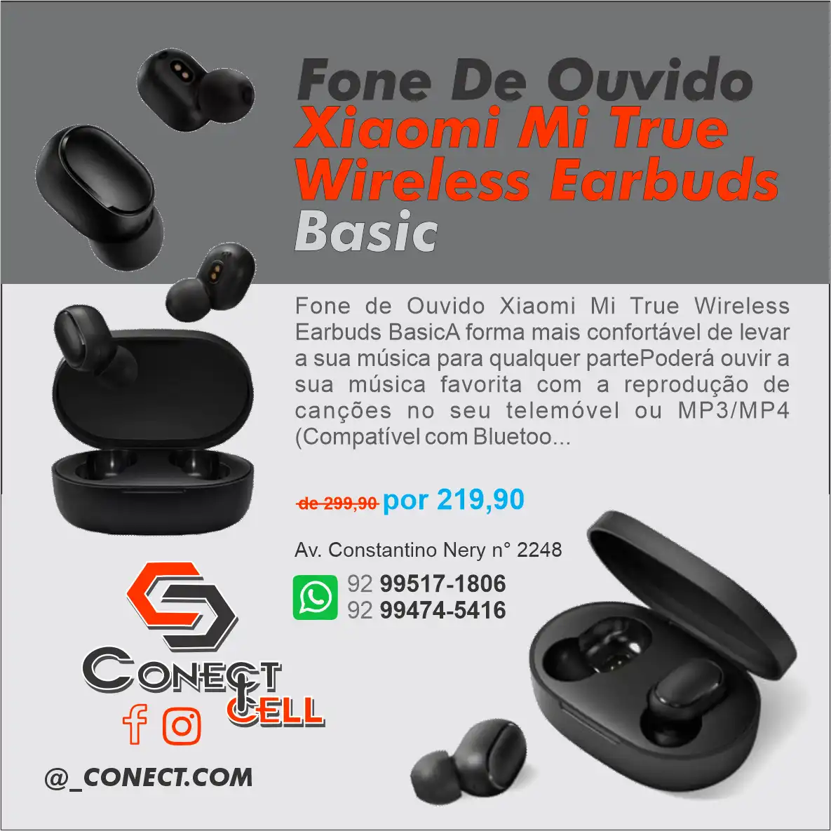 Propaganda Fone de Ouvido Wireless
